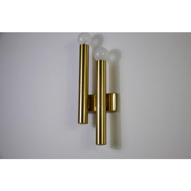 Brass Wall Lamps attributed to Sciolari, Italy, 1960s, Set of 2 For Sale - Image 9 of 13