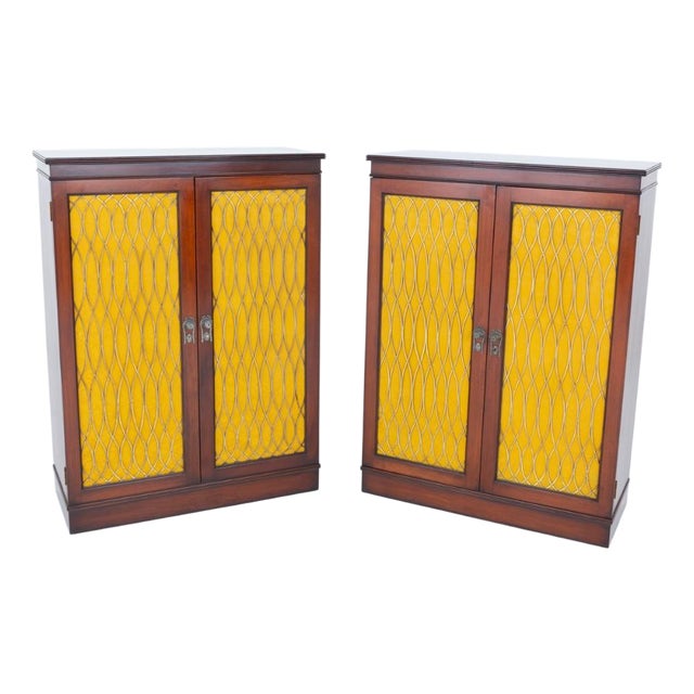 Regency Cabinets in Mahogany, 1880s, Set of 2 For Sale