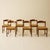 Set of six dining chairs, designed by Giovanni Michelucci from the Torbecchia series and produced by Poltronova in the...