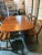 Wood 1950s Dining Set – Drop-Leaf Table, 6 Chairs For Sale - Image 7 of 12