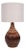 1960s Mid-Century Modern Gordon & Jane Martz, Large Table Lamp, Brown Glazed Ceramic For Sale
