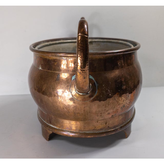 20th Century English Arts & Crafts Copper Jardiniere Planter, Signed I Brandt For Sale In New York - Image 6 of 13
