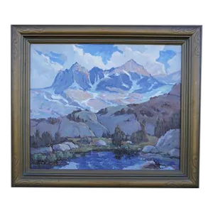 Harvey Coleman Painting of Upper Twin Lakes, Mammoth 1930s