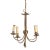 Vintage French Brass Drape Chandelier For Sale