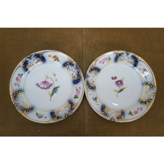 Antique Cobalt Blue & Gold Tea Coffee Demitasse Cups Dessert Plates China - 27 pcs For Sale - Image 17 of 17