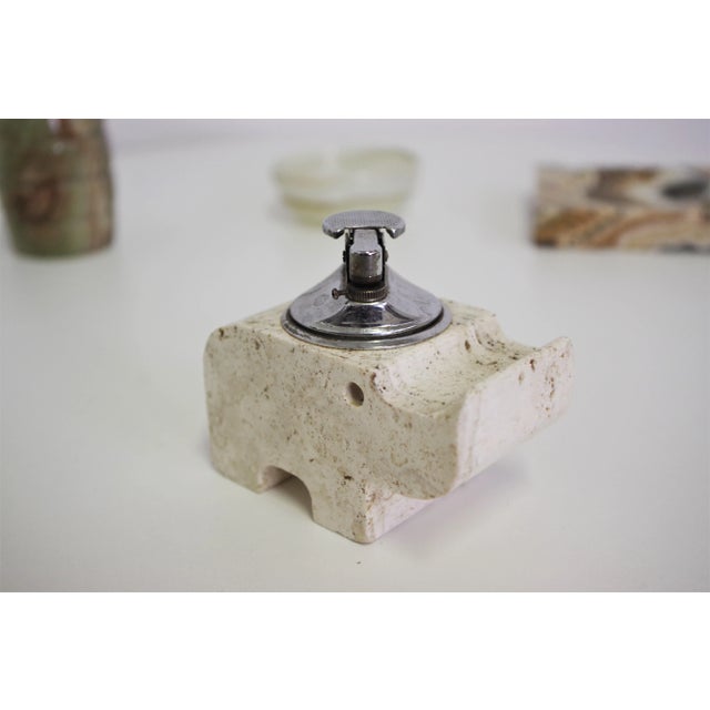 Smoking Accessories in Marble and Onyx, 1970s, Set of 4 For Sale - Image 6 of 13