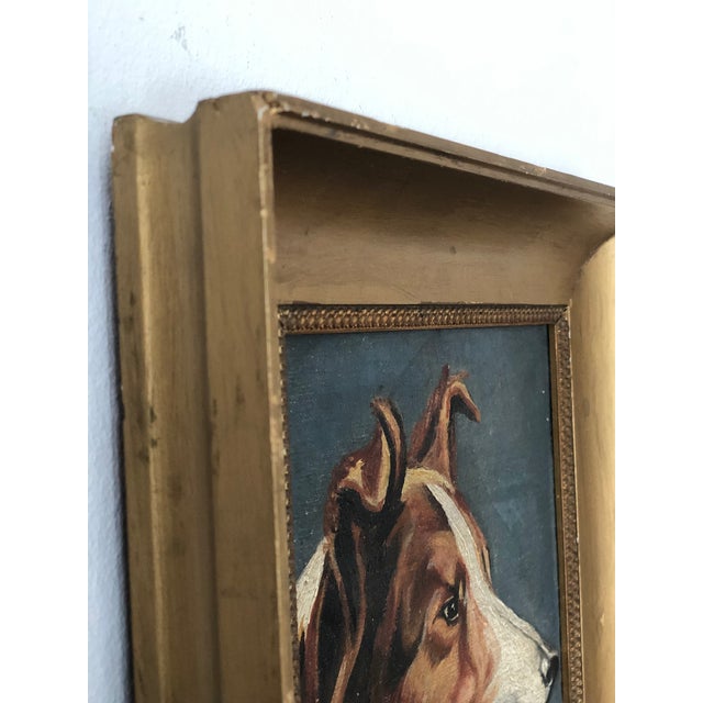Antique Original Dog Oil Painting, 19th Century Dog Portrait For Sale - Image 4 of 11