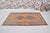 Turkish 1950s Low Pile Distressed Wool Rug, Authentic Turkish Accent Rug For Sale - Image 3 of 10