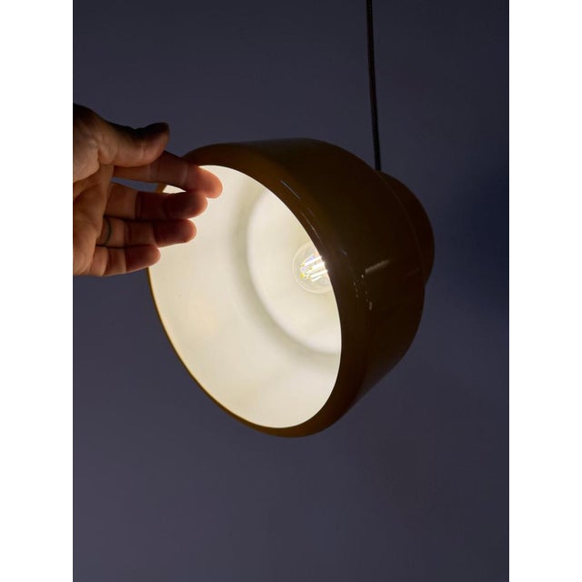 Poker Pendant Lamp in Yellow by Jo Hammerborg for Fog & Mørup For Sale - Image 9 of 11