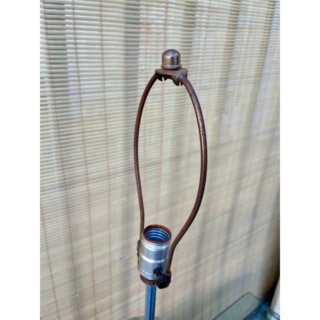 Metal Mid Century Modern Chrome Stacked Ball Table Lamp in the Kovacs's Style. Circa 1970s For Sale - Image 7 of 15