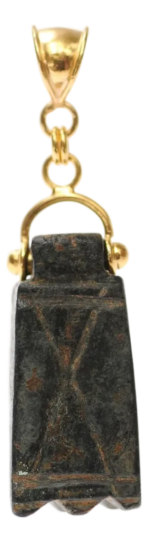 A Bronze Roman Pendant with 21k Trim