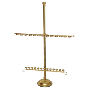 Large Custom-Made Brass Cane and Umbrella Stand