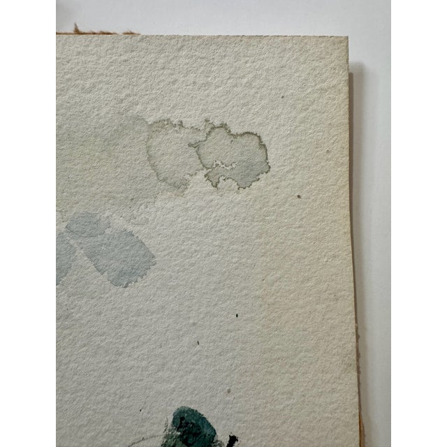 1970s Henry Emil Salloch Original Watercolor on Paper Rustic Waterfront House. For Sale - Image 4 of 6