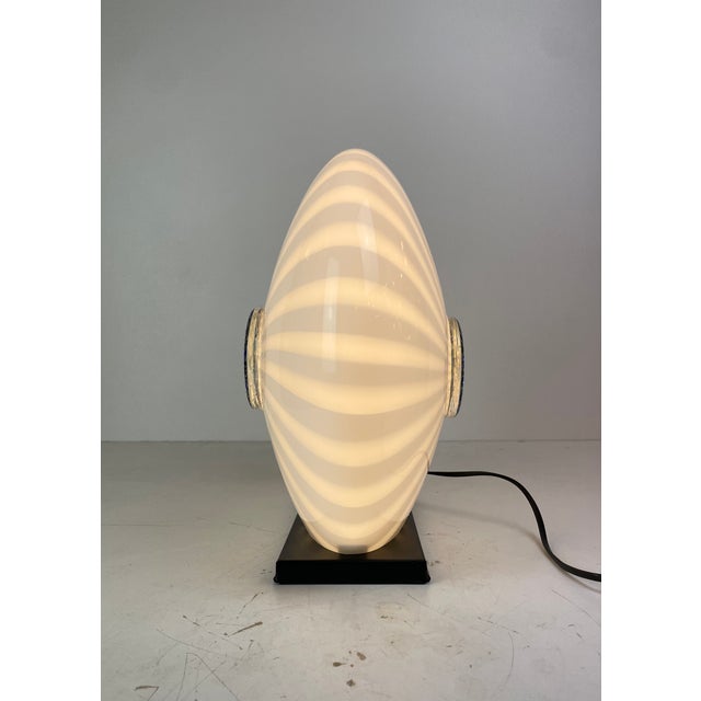 Glass Murano Glass Table Lamp, Italy, 1980s For Sale - Image 7 of 18