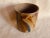 Abstract Hand-Painted Stoneware Vessel With Copper Glaze For Sale - Image 3 of 12