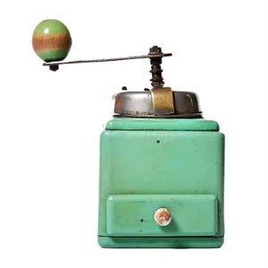 Mint Colored Manual Coffee Grinder, 1930s