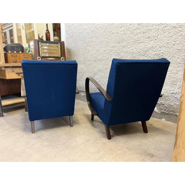 Set of H-410 Chairs by Jindřich Halabala for Up Závody For Sale - Image 5 of 7