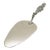Vintage Italian Handmade Genuine Silver Small Cake Server Flower Handle Presta Naples 800 Continental Silver Pastry Mignon Cupcake Server For Sale