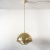 Mid-Century Modern Brass Dome Pendant Lamp from Vereinigte Werkstätten For Sale - Image 11 of 11