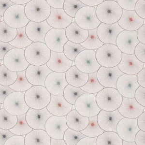 Harlequin Aster Fabric in Russet/Willow/Nutmeg/Dusk