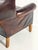 Mitchell Gold + Bob Williams Vintage Mitchell Gold + Bob Williams Gustave Genuine Leather Wing Chair For Sale - Image 4 of 12