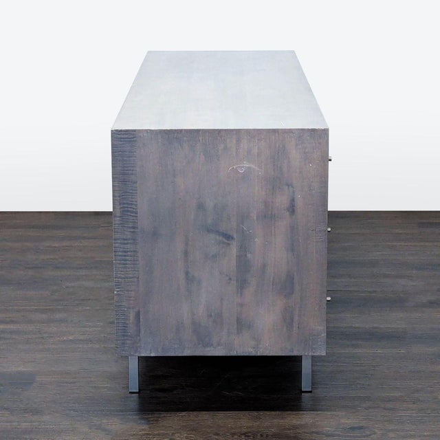 2010s Room & Board Modern 6-Drawer Wood Dresser With Metal Legs For Sale - Image 5 of 13