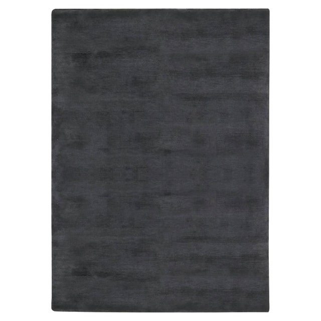Modern Black Mohair Rug by Doris Leslie Blau For Sale