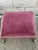 Late 20th Century 1970s Lucite Vanity Stool With Rose Velvet Cushion For Sale - Image 5 of 11