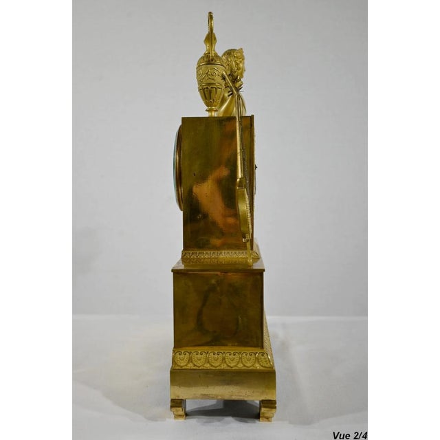 Empire Golden Bronze Clock from Leroy Palais Royal, Early 19th Century For Sale - Image 18 of 18