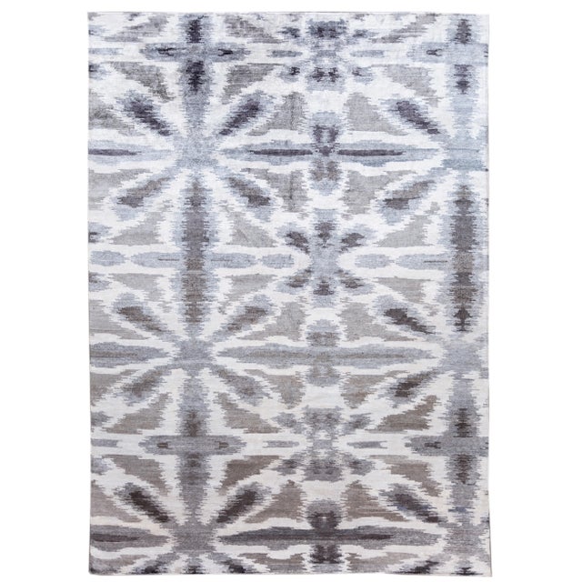 21st Century Modern Indian Silk Rug For Sale - Image 13 of 13