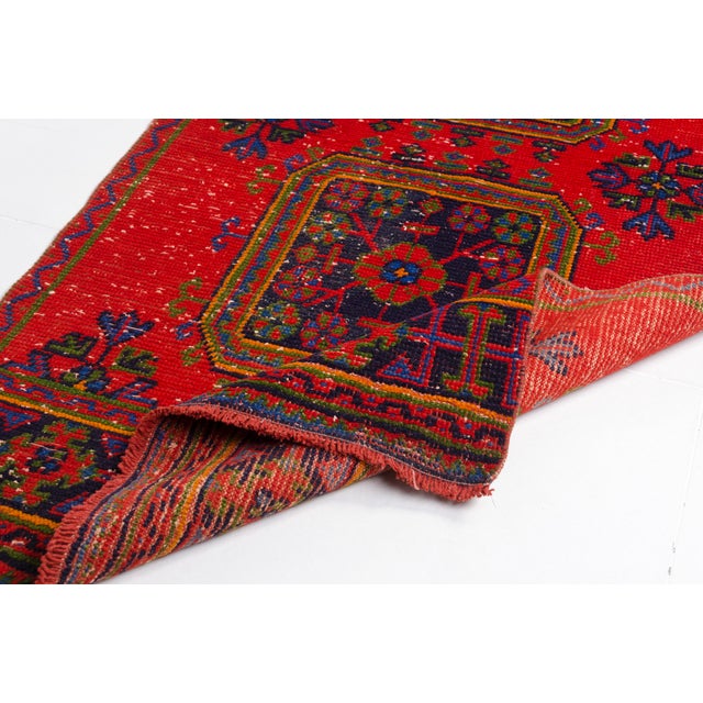 Vintage Turkish Tribal Runner Rug For Sale - Image 4 of 10