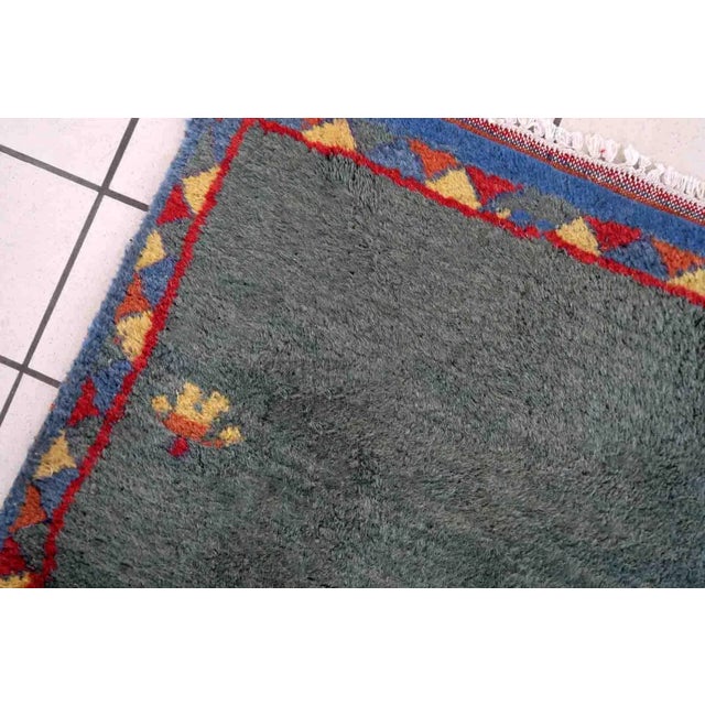 1970s Handmade Vintage Persian Gabbeh Rug 2.4' X 4.5' For Sale In New York - Image 6 of 10