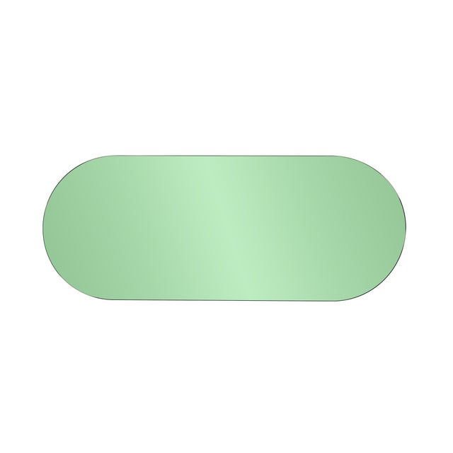Balducci Oval Emerald Green Mirror Short For Sale In Chicago - Image 6 of 10