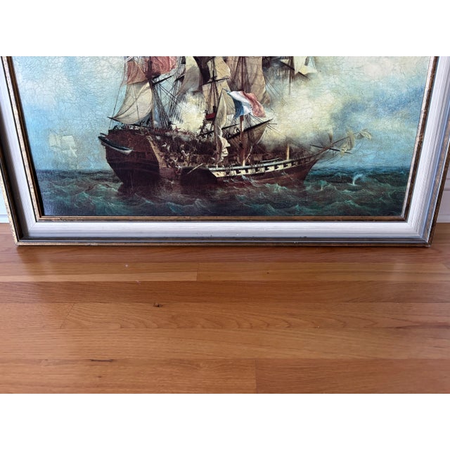 X-Large Vintage European Wood Frame From the Early 1970s For Sale In San Diego - Image 6 of 9