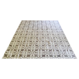 Madeline Weinrib Gray Flatweave Rug - 8' X 10' For Sale