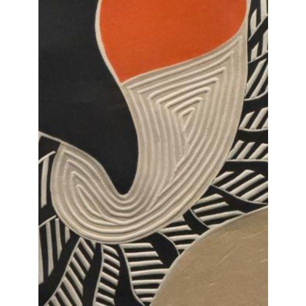 1970s Barbara Kwaśniewska “Dame De Trèfles” (Queen of Clubs) Signed Embossed Print 78/150 For Sale - Image 14 of 14