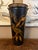 Vintage English Planter Jardiniere Urn Bird Decoupage Black Tole Aviary Décor For Sale - Image 13 of 18