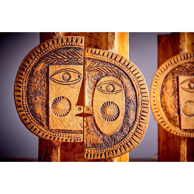 Ceramic Table Lamps by Roger Capron, 1970s, Set of 2 For Sale - Image 4 of 16