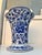 Late 20th Century Vintage Blue and White Asian Style Vase For Sale - Image 5 of 7