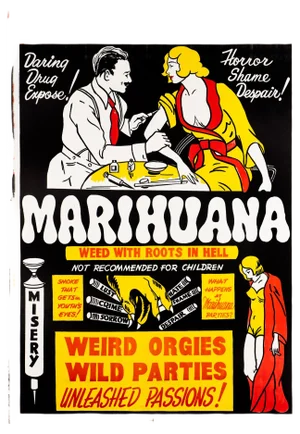 Marihuana Original Vintage US One Sheet Movie Poster, 1930s
