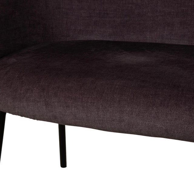 Baroness Ona Fabric Bench Brown Grey with Pattern For Sale - Image 5 of 12