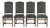 Late 19th Century Os de Mouton Dining Chairs with Fabric Seats, Set of 8 For Sale
