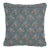 Schumacher Blair Silk Épinglé 16" Pillow in Worcester Blue For Sale