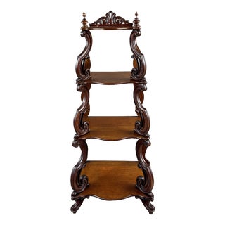 19th Century Carved Oak Shelf For Sale