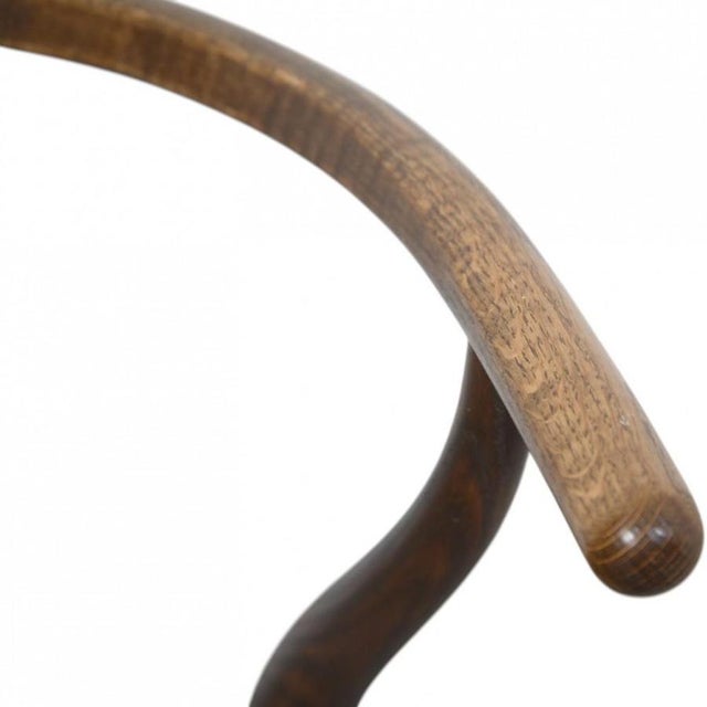 ChH4 Wishbone Chairs in Stained Oak by by Hans J. Wegner, 1990s, Set of 2 For Sale - Image 4 of 18