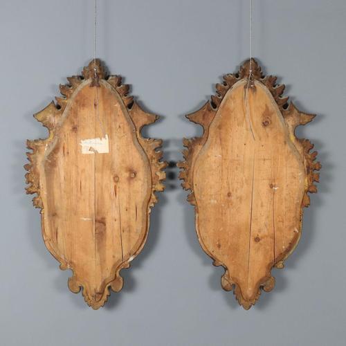 Small Rococo Style Mirrors in Painted Wood, 19th Century, Set of 2 For Sale - Image 11 of 12