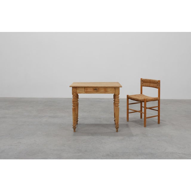 Wood Rustic French Provençal Beech Side Table, 1850 For Sale - Image 7 of 15