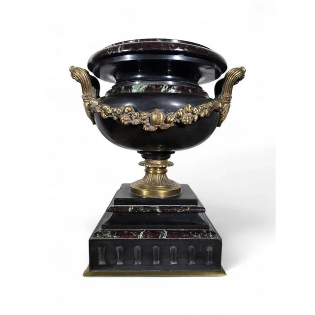 Century Marble and Gilt Bronze Decorative Cup, 1860 For Sale - Image 9 of 13