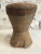 Rustic 19th Century Small Wooden/Metal Mortar From Yemen/Saudi Border For Sale - Image 3 of 10