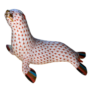 Herend Rust Fishnet Seal